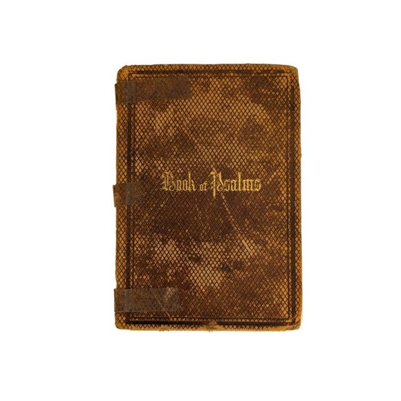 Book of Psalms Copyright 1869 Handwritten note saying 1874 410FT 5 U 6x4 Inch - Picture 1 of 4